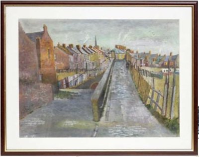 Painting by Charlie Rogers, from page 33 of Pursued by Bulldozers