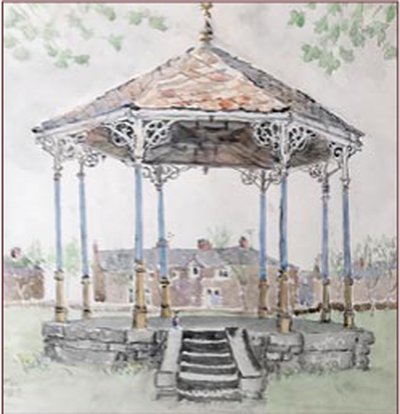 Painting by Charlie Rogers, from page 40 of Pursued by Bulldozers
