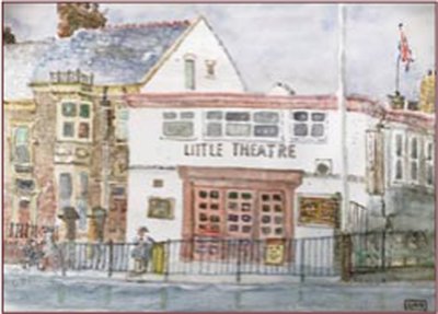 Painting by Charlie Rogers, from page 41 of Pursued by Bulldozers