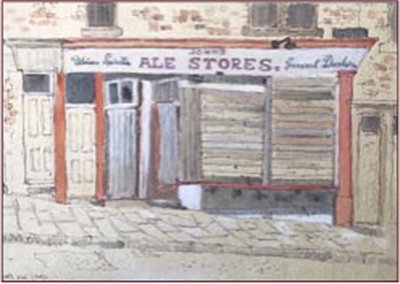 Painting by Charlie Rogers, from page 46 of Pursued by Bulldozers