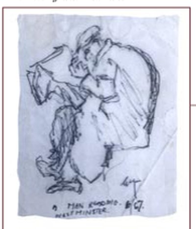 Painting by Charlie Rogers, from page 62 of Pursued by Bulldozers