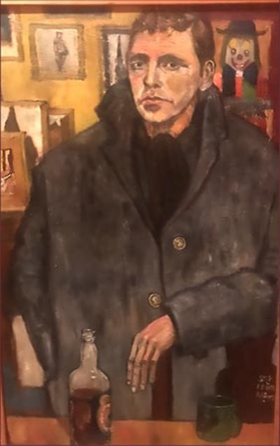Painting by Charlie Rogers, from page 67 of Pursued by Bulldozers