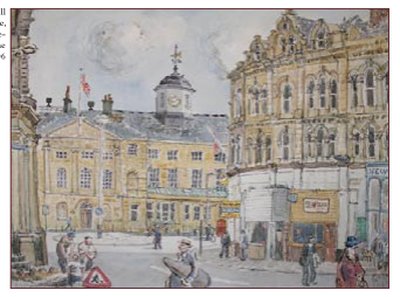 Painting by Charlie Rogers, from page 76 of Pursued by Bulldozers