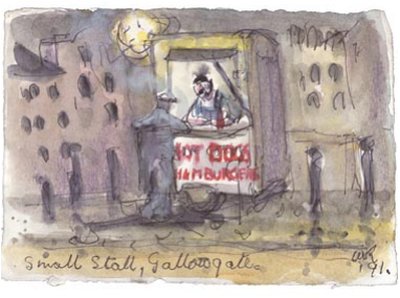 Painting by Charlie Rogers, from page 91 of Pursued by Bulldozers