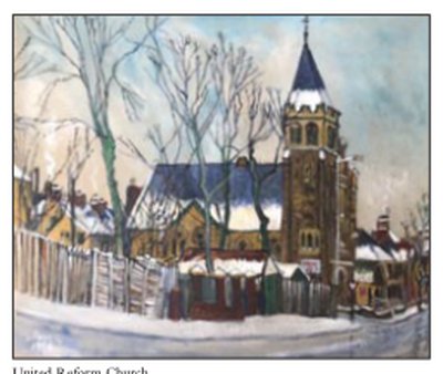 Painting by Charlie Rogers, from page 93 of Pursued by Bulldozers