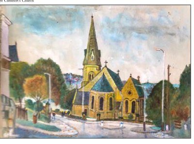 Painting by Charlie Rogers, from page 93 of Pursued by Bulldozers