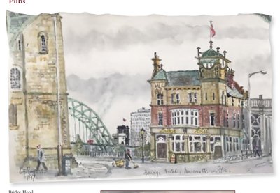 Painting by Charlie Rogers, from page 94 of Pursued by Bulldozers
