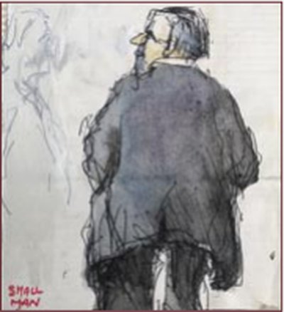 Painting by Charlie Rogers, from page 96 of Pursued by Bulldozers
