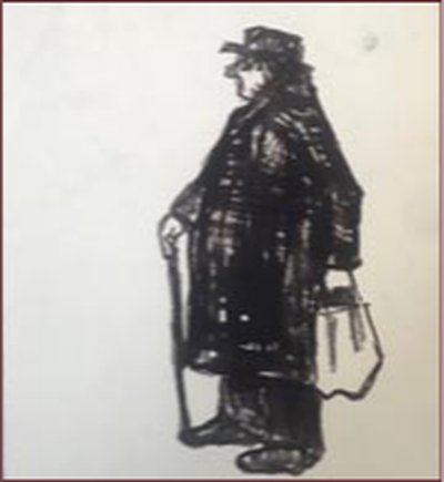 Painting by Charlie Rogers, from page 96 of Pursued by Bulldozers