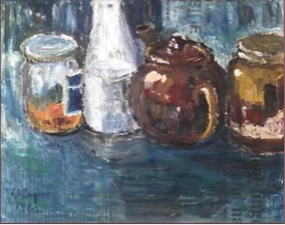 Painting by Charlie Rogers, from page 107 of Pursued by Bulldozers