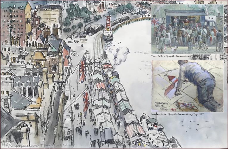Newcastle, paintings by Charlie Rogers